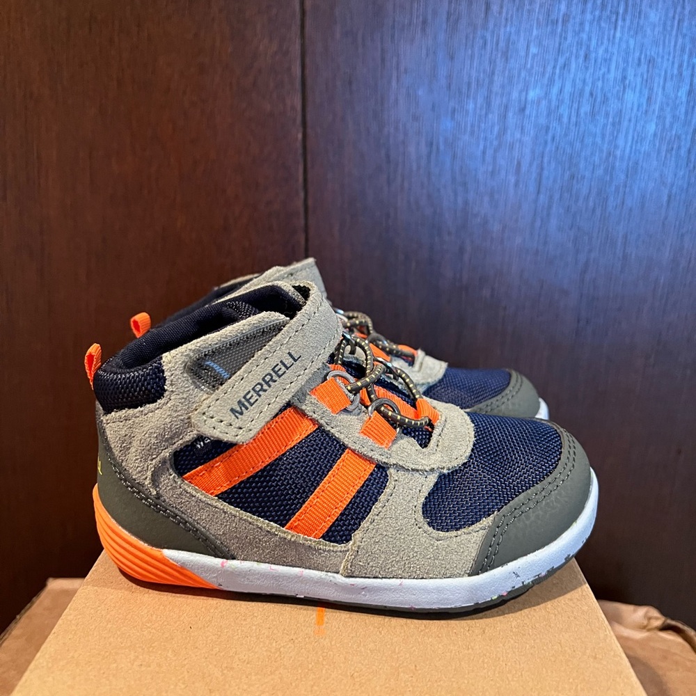 Toddler Merrell Bare steps ridge hiker boots